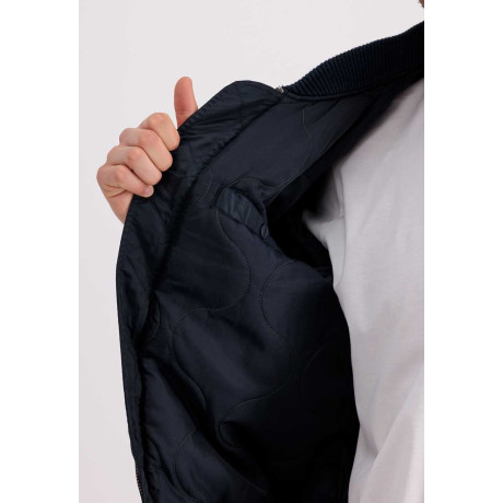 Bunda Alpha Industries MA-1 VF AUTHENTIC OVERDYED, Repl. Blue / Tmavě Modrá