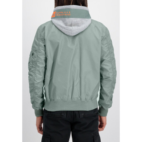 copy of bunda MA-1 TT HOOD CUSTOM Alpha Industries VINTAGE GREEN
