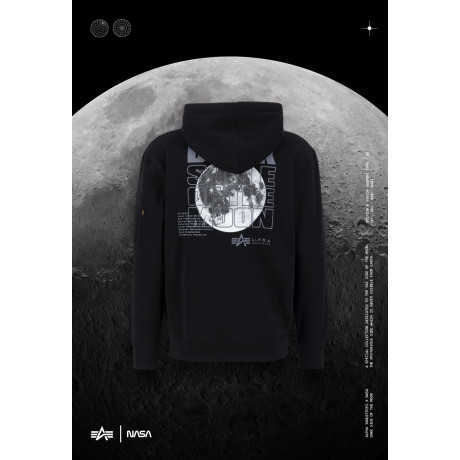 Alpha Industries mikina BLACK SIDE HOODY, černá