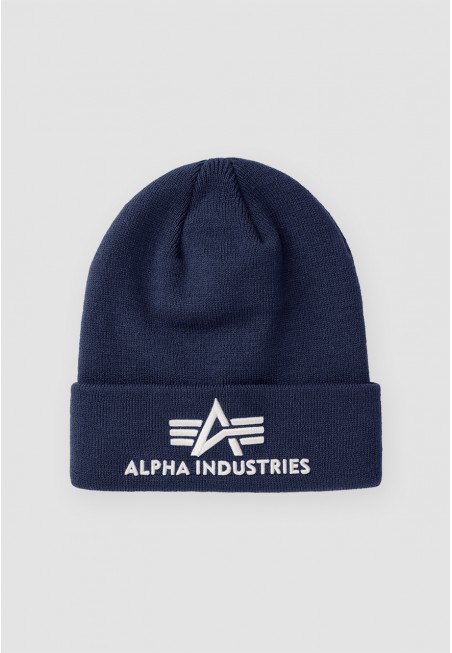 Čepice 3D BEANIE Alpha Industries, REPL.BLUE / MODRÁ