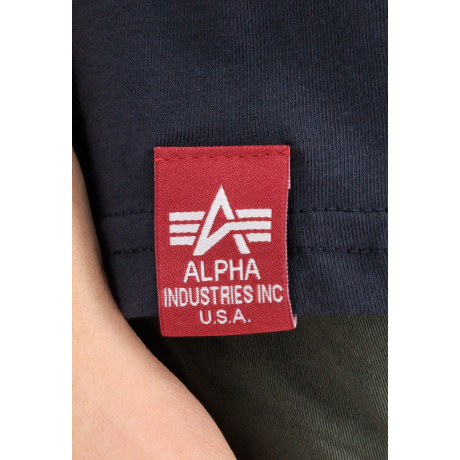 Tričko APOLLO MISSION Alpha Industries, Repl. blue