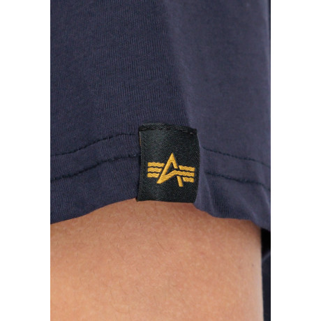 Tričko APOLLO MISSION Alpha Industries, REPL. BLUE / MODRÉ