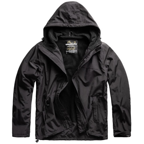 WINDBREAKER Jacket with Zipper, Black