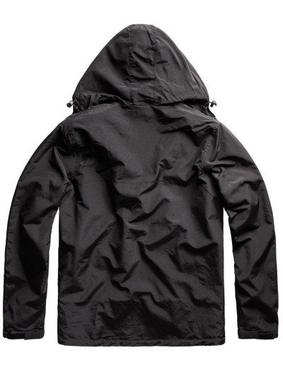 WINDBREAKER Jacket with Zipper, Black