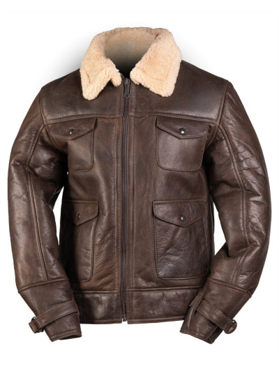 US Navy A4 Lambskin Bomber Jacket