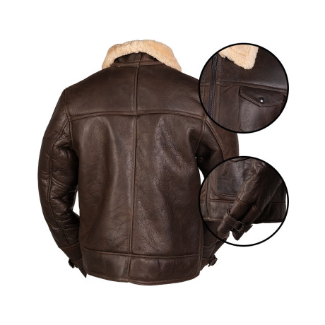 BOMBER BUNDA US NAVY A4 Z JEHNĚČÍ KŮŽE