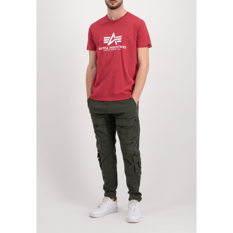 Tričko BASIC T Alpha Industries, RBF RED / RBF ČERVENÁ