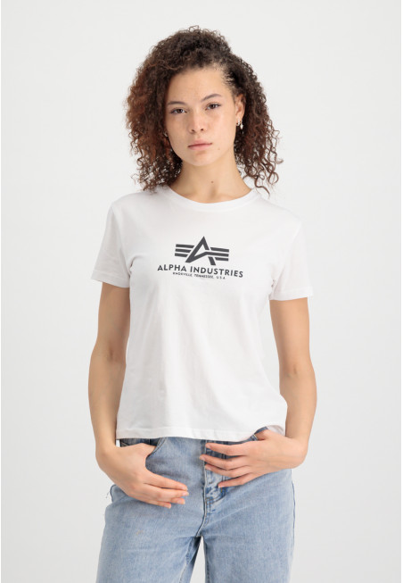 Dámské tričko NEW BASIC T Wmn. Alpha Industries WHITE / BÍLÉ