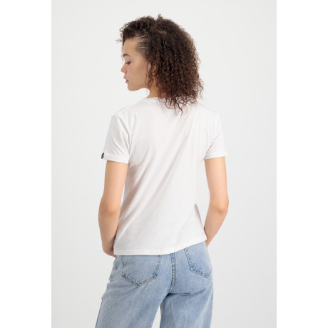 Dámské tričko NEW BASIC T Wmn. Alpha Industries WHITE / BÍLÉ