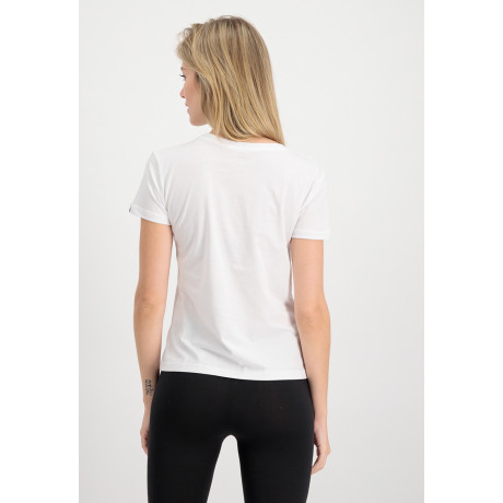 Dámské triko BASIC T SMALL LOGO Wmn. Alpha Industries WHITE / BÍLÉ