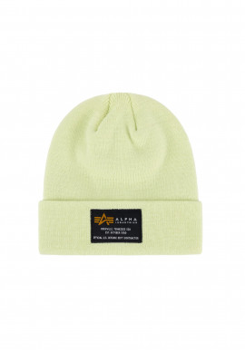 Čepice Alpha Industries CREW BEANIE, barva ARCTIC LIME
