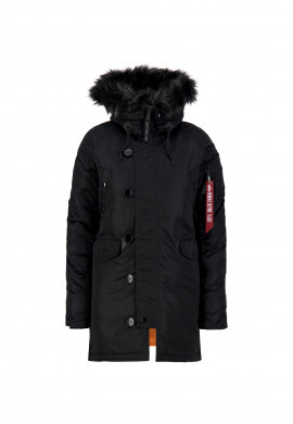 Dámská bunda N3B VF 59 Wmn. Alpha Industries, BLACK/BLACK