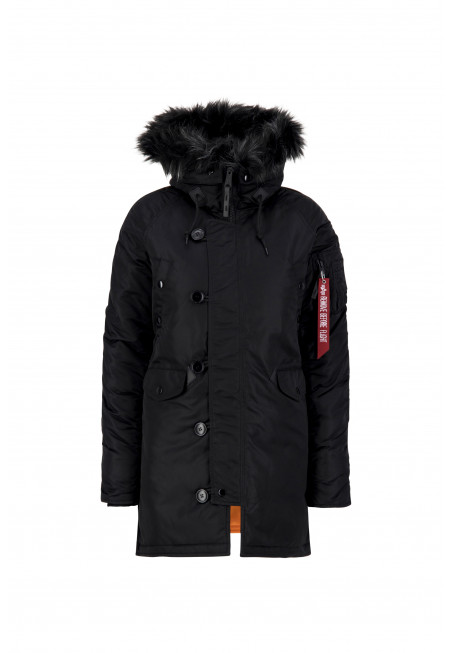 Dámská bunda N3B VF 59 Wmn. Alpha Industries, BLACK/BLACK