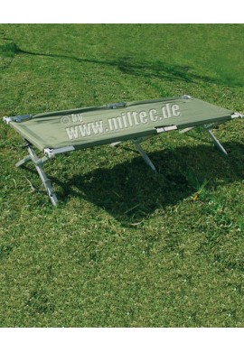 US skládací lehátko 200x75x45 cm oliv