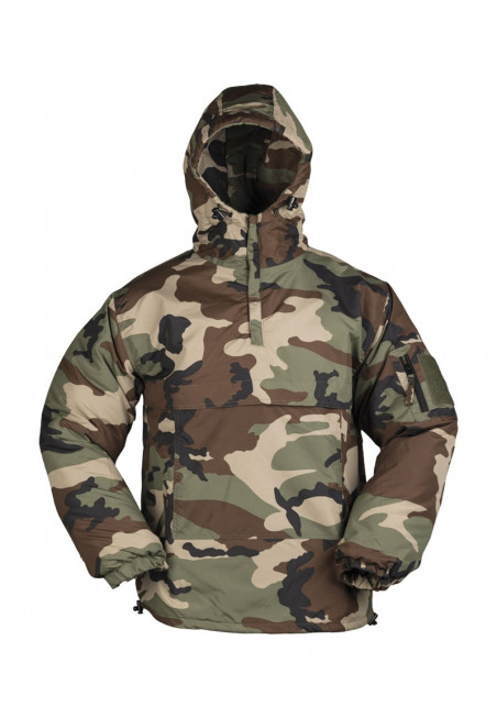 Zimní bunda přes hlavu MIL-TEC® COMBAT ANORAK, maskovaná woodland