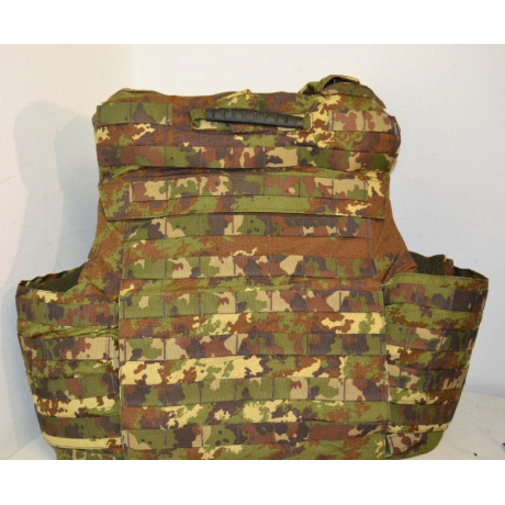Italská balistická vesta s příslušenstvím v potisku vegetato