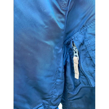 Dámská bunda Alpha Industries MA-1 VF59 Wmn., vel. M, Repl. blue, nošená