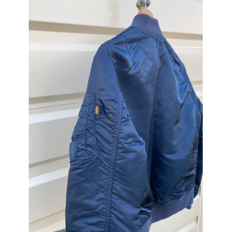 Dámská bunda Alpha Industries MA-1 VF59 Wmn., vel. M, Repl. blue, nošená