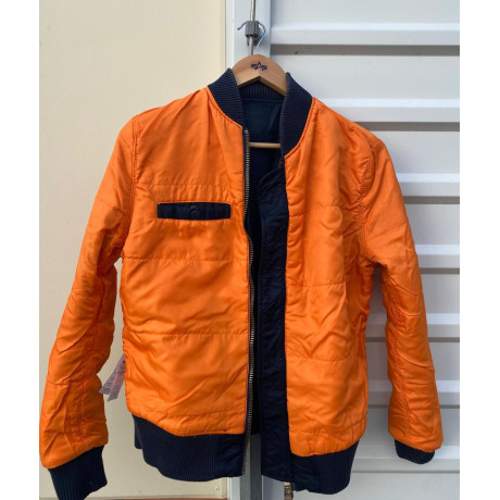 Dámská bunda Alpha Industries MA-1 VF59 Wmn., vel. M, Repl. blue, nošená