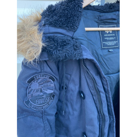 Dámská bunda Alpha Industries EXPLORER Wmn, barva černá, velikost S, použitá