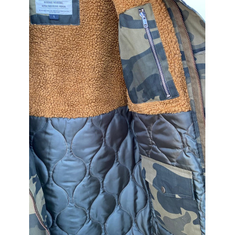 Bunda Alpha Industries MILITARY COAT, barva Olive Camo