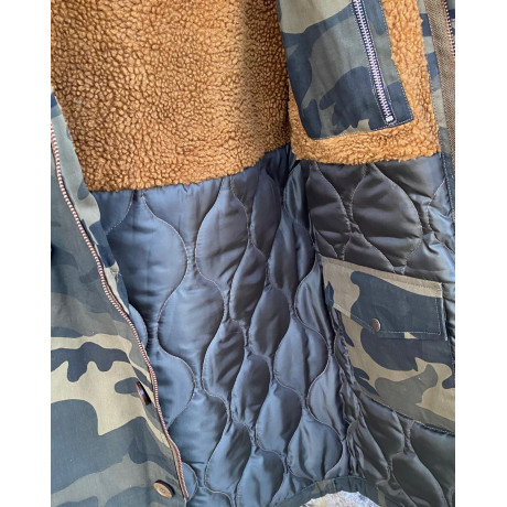 Bunda Alpha Industries MILITARY COAT, barva Olive Camo