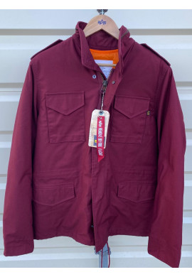 Bunda Alpha Industries M-65 HERITAGE s odepínací vložkou, barva BURGUNDY/vínová