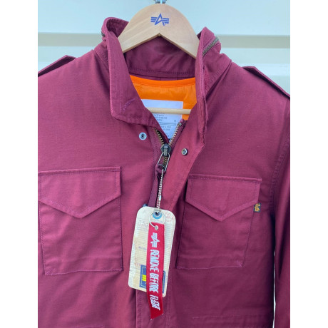 Bunda Alpha Industries M-65 HERITAGE s odepínací vložkou, barva BURGUNDY / vínová