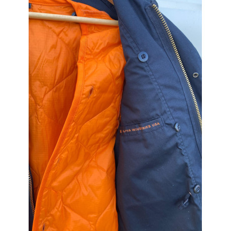 Bunda Alpha Industries M-65 HERITAGE s odepínací vložkou, barva NAVY
