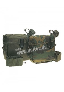 US polní lahev 2Q s obalem woodland