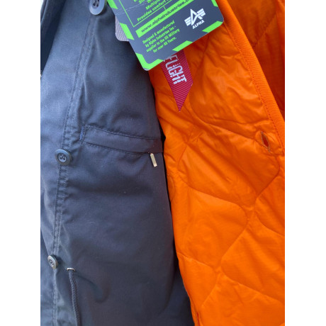 Bunda Alpha Industries M-65 HERITAGE s odepínací vložkou, barva BLACK / černá