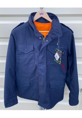 Bunda Alpha Industries M-65 HERITAGE s odepínací vložkou, barva NAVY / temně modrá