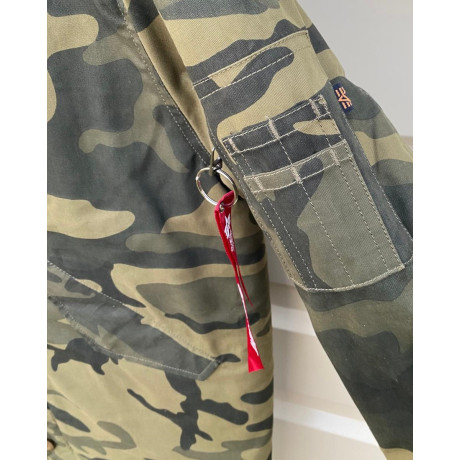 Bunda Alpha Industries MILITARY COAT, barva Olive Camo