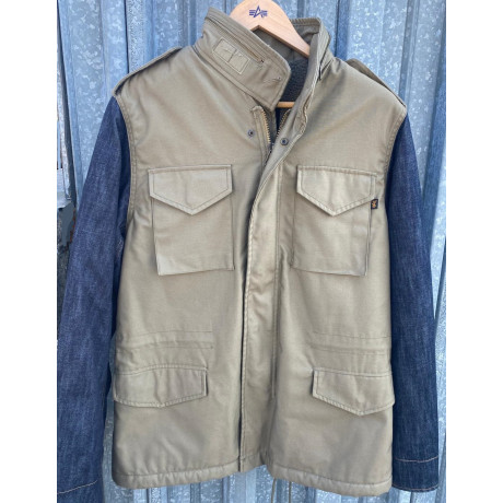 copy of Bunda Alpha Industries M-65 DENIM, barva DARK BLUE