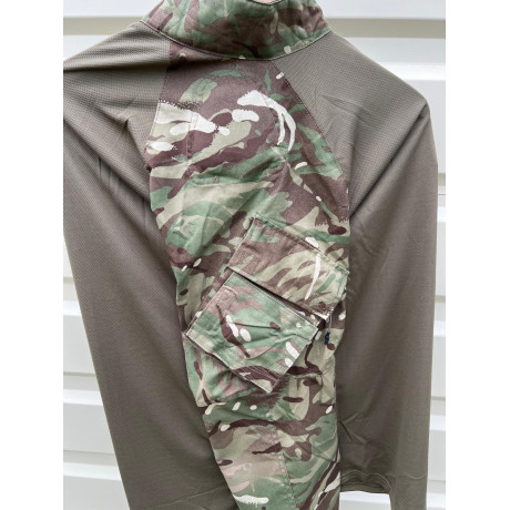 Brit. orig. funkční TAKTICKÁ KOŠILE pod balistickou vestu UBAC v potisku MTP s ošetřením proti hmyzu, nová