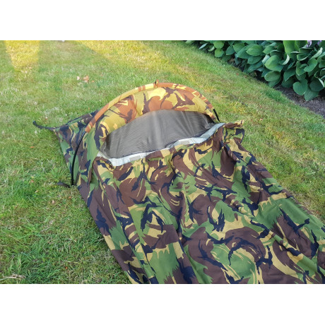 Holanský bivakovací převlek na spacák, originál, potisk DPM, zánovní