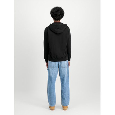Mikina BASIC ZIP HOODY SL Alpha Industries, černá