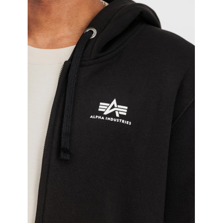 Mikina BASIC ZIP HOODY SL Alpha Industries, černá