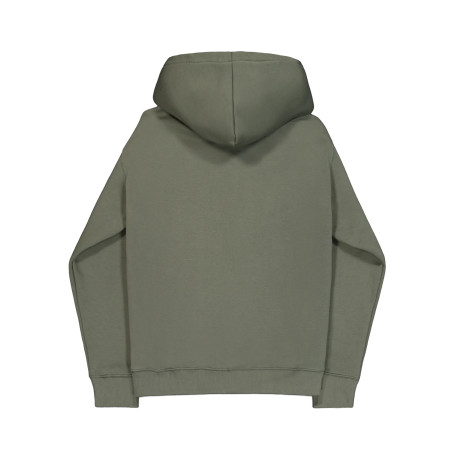 Mikina BASIC BIG LOGO ZIP HOODY Alpha Industries, dark olive/tmavě olivová