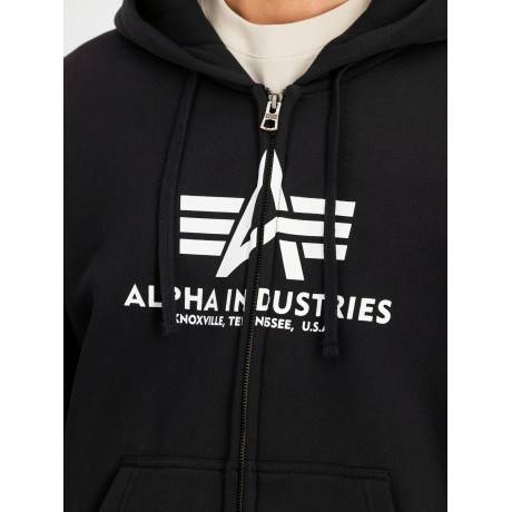 Mikina Basic Zip Hoodie, Alpha Industries