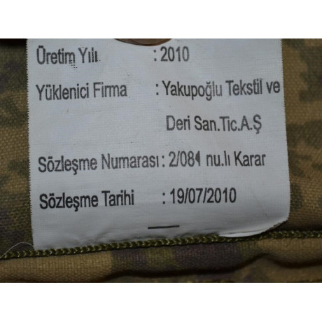 Polní maskovaný batoh ALICE turecké armády, originál, použitý