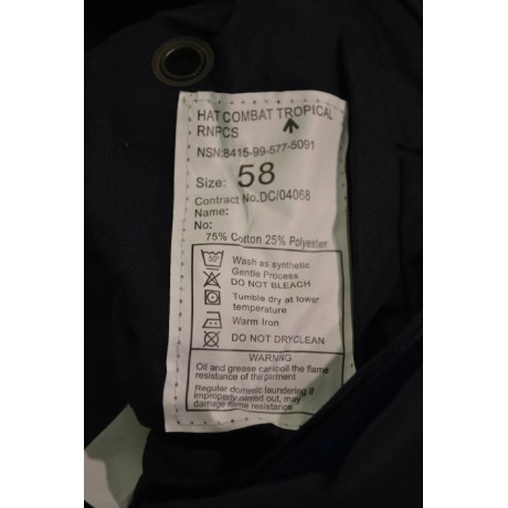 Tropický klobouk Britského královského námořnictva tmavě modrý, originál, nový