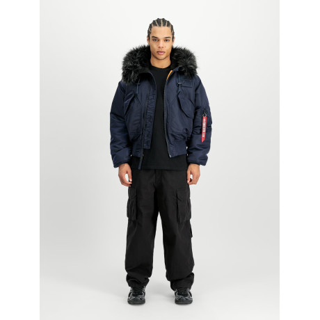 Bunda Alpha Industries 45/P HOODED CUSTOM, barva Repl. blue