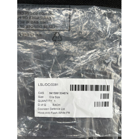 Originální britská armádní nehořlavá kukla / Anti Flash Hood FR