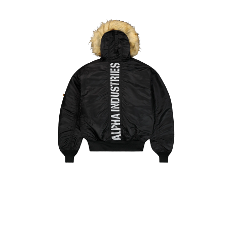 Bunda Alpha Industries 45/P HOODED CUSTOM, barva Black/reflective