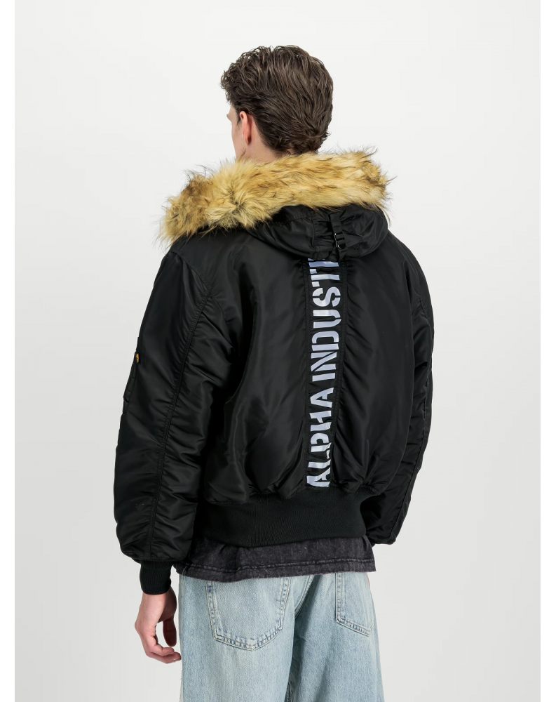 Bunda Alpha Industries 45/P HOODED CUSTOM, barva Black/reflective