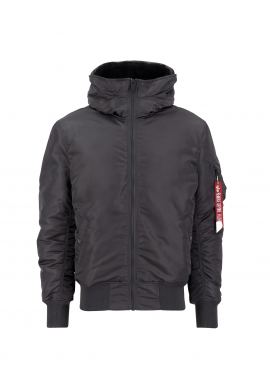 Bunda Alpha Industries MA-1 HOODED, barva Černá