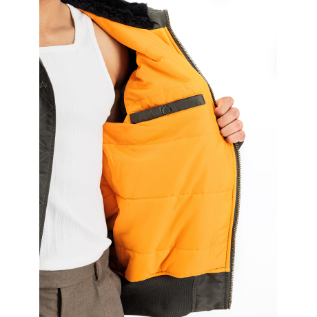 Bunda Alpha Industries MA-1 HOODED, barva Černá