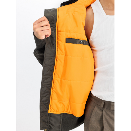 Bunda Alpha Industries MA-1 HOODED, barva Černá