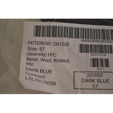 Britský vojenský baret tmavě modrý, nový